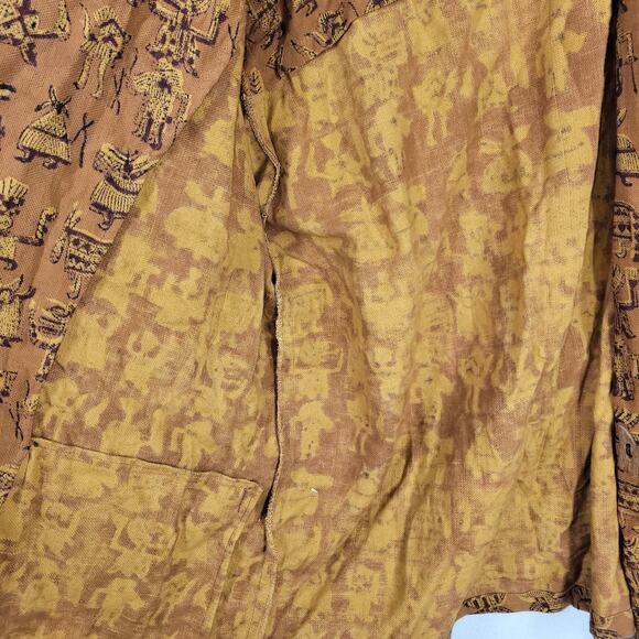 Vtg Chicos Shawl Cardigan Womens Medium Kimono Lagenlook Cottagecore Art To Wear - Picture 12 of 12